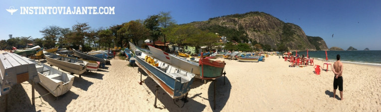 Panorâmica da praia de Itaipu, Niterói.
