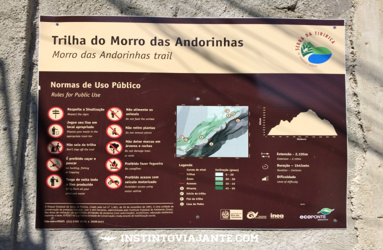 Vista da trilha do Morro das Andorinhas, em Itaipú, Niterói.