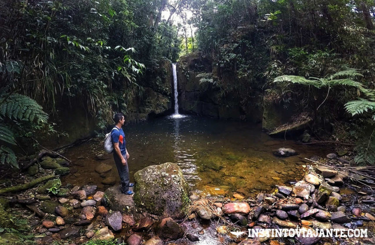 A famosa queda da Cachoeira Sem Fim