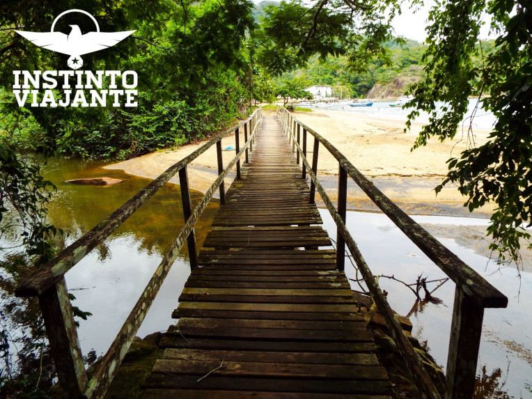 Ponte chegando na Praia de Matariz, em Ilha Grande/RJ