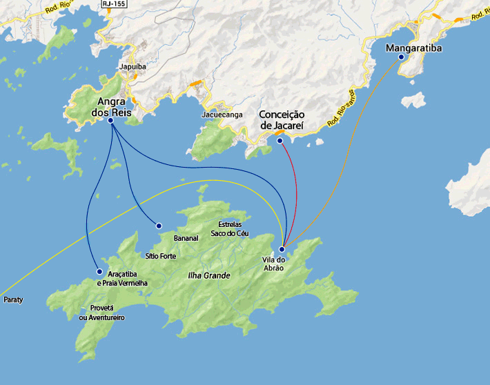 Mapa Ilha Grande-RJ