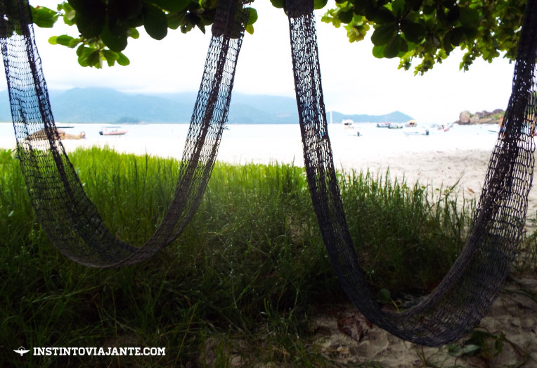 Redes do Camping do Ferreira, em Aventureiro, Ilha Grande/RJ