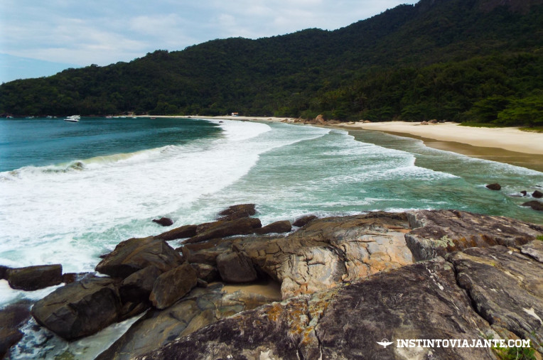 Aventureiro e Praia do Demo vistas do Costão do Demo, em Ilha Grande/RJ