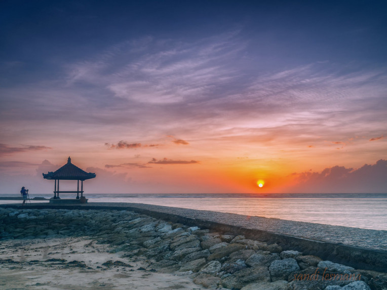 Por do sol em Bali, Indonésia, Asia