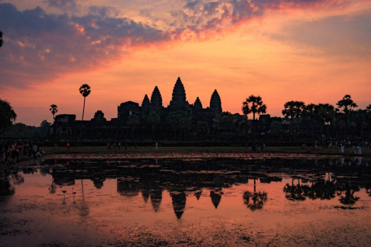 O que fazer no Camboja - Nascer do sol no Templo Angkor Wat