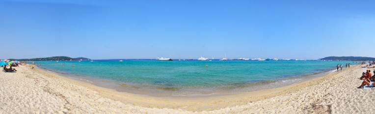 Melhores praias da franca - Pampelonne Beach - Saint Tropez - Panoramica