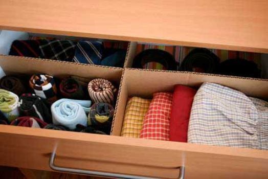 Dicas para organizar gaveta de roupas