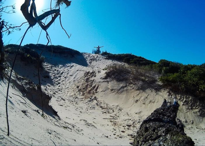 Dunas do Juruvaúva, uma das duas únicas dunas ainda intocadas do Estado de São Paulo, em Ilha Comprida