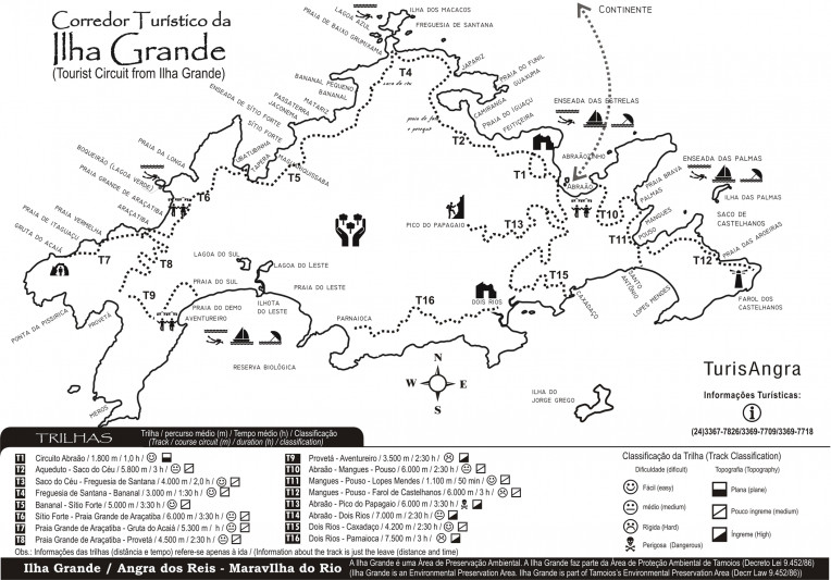 mapa trilhas ilha grande instinto viajante