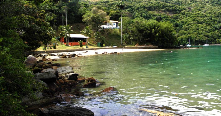 Praia do Guaxuma, Ilha Grande, Brasil