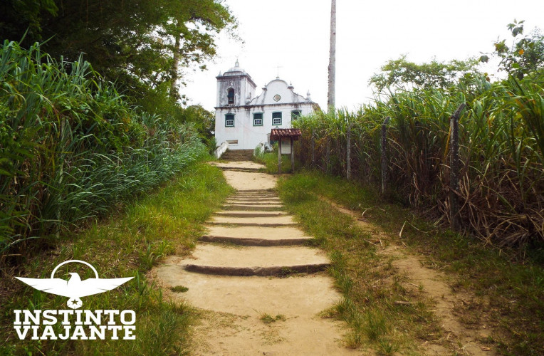 Igreja de Santana (1796), considerada o monumento religioso mais importante de Ilha Grande/RJ