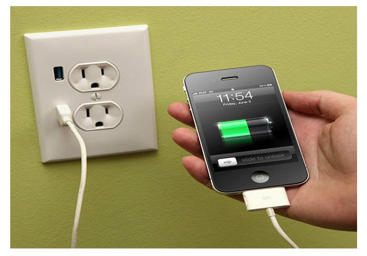 tomada com usb